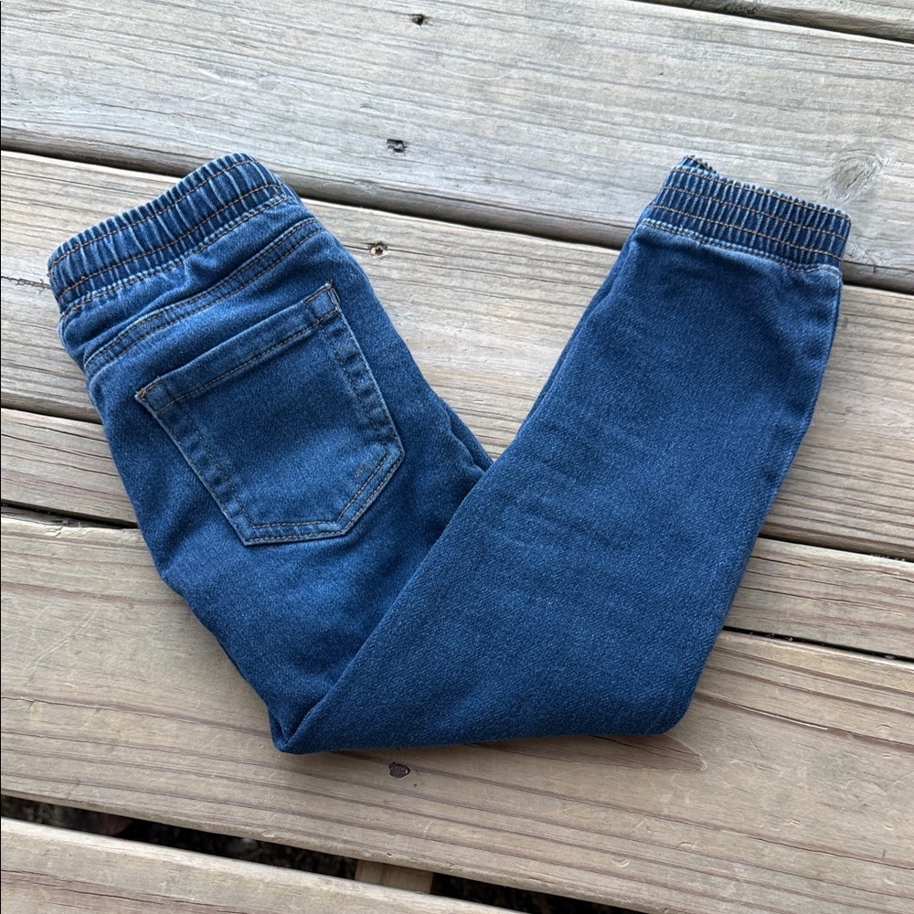 Maximus Rex Boy’s Size 6 Blue Denim Jogger Jeans Elastic Waist Drawstring